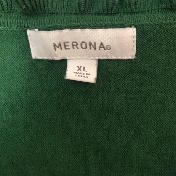 Green Ruffle Sweater - Picture 2 of 2